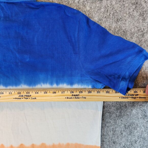 Polo Ralph Lauren Men Shirt Medium Classic  Fit Tie Dye Color Blocked Mesh Polo - Picture 11 of 11
